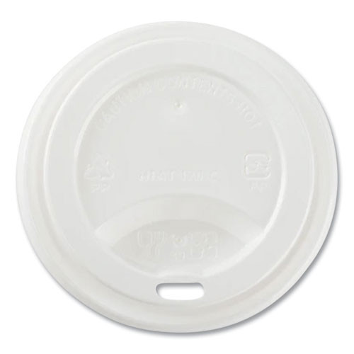 Karat Hot Cup Lids, Fits 8 Oz Paper Hot Cups, Sipper Lid, White, 1,000/carton